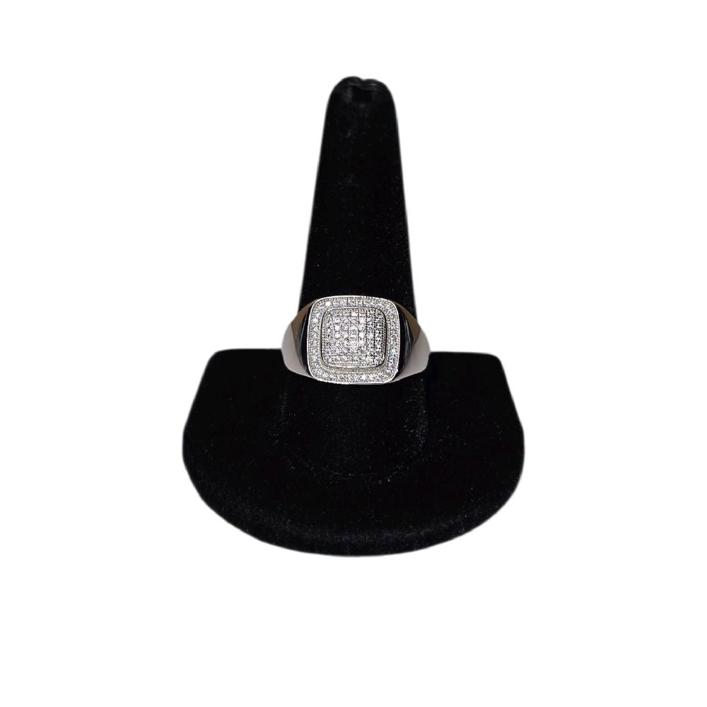 925 Cubic Zirconia Stone Ring for Men