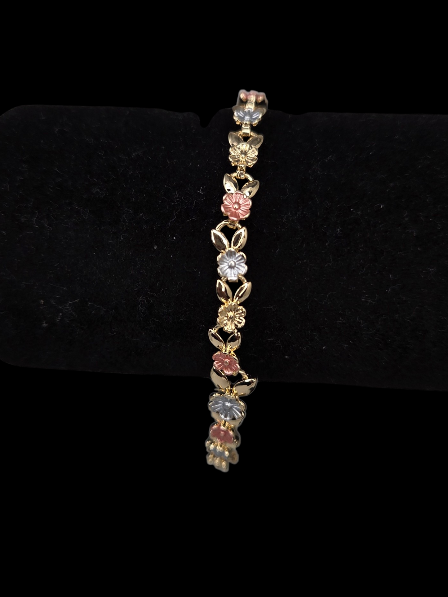 Tricolor Flower Bracelet