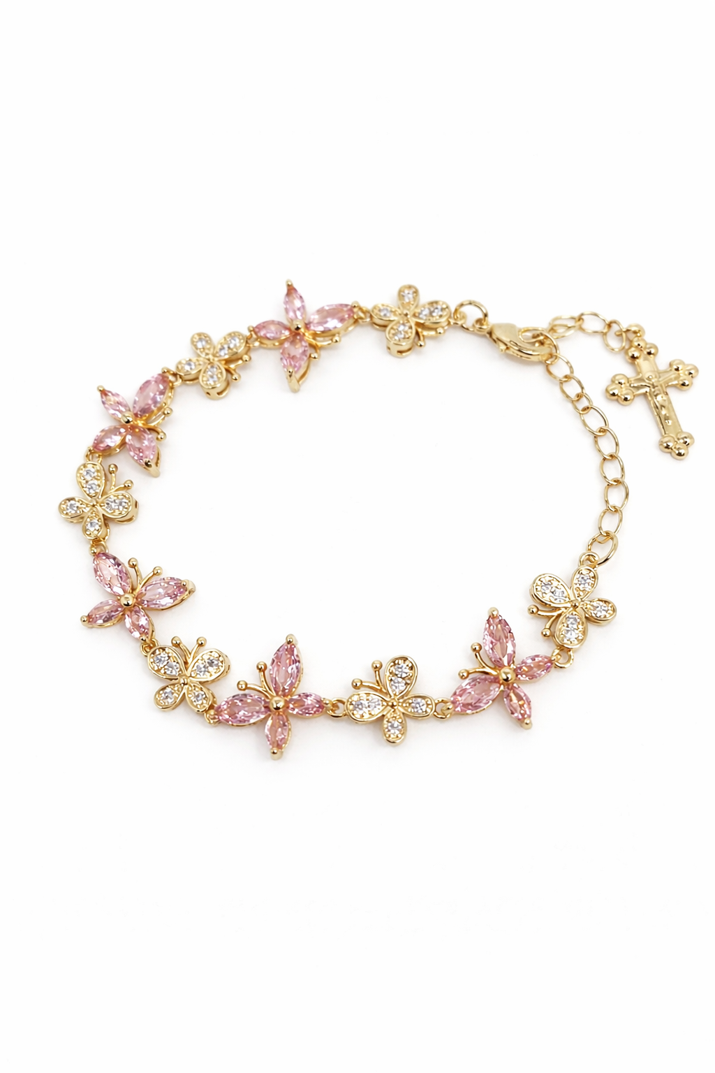Pretty Pink Butterfly Bracelet