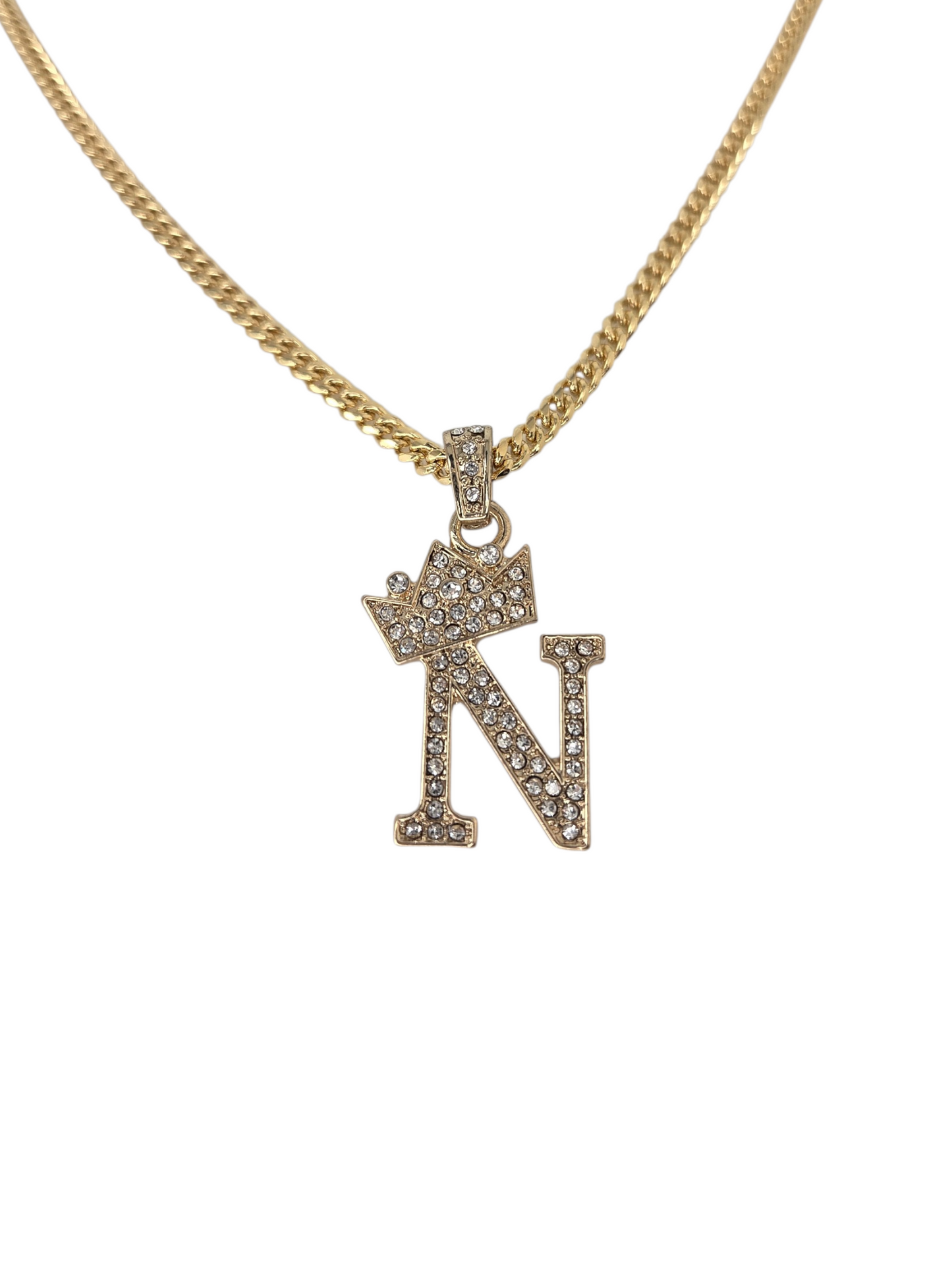 Crown Initial Necklace