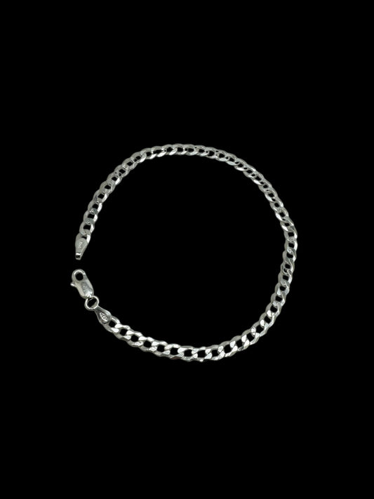 925 Sterling Silver Curb Bracelet 4.5mm