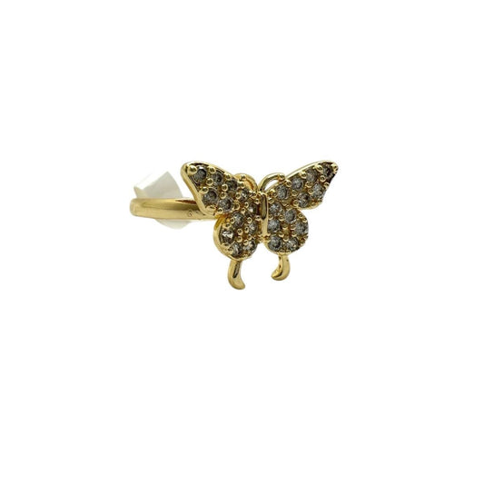 Medium Size Gold Butterfly Ring