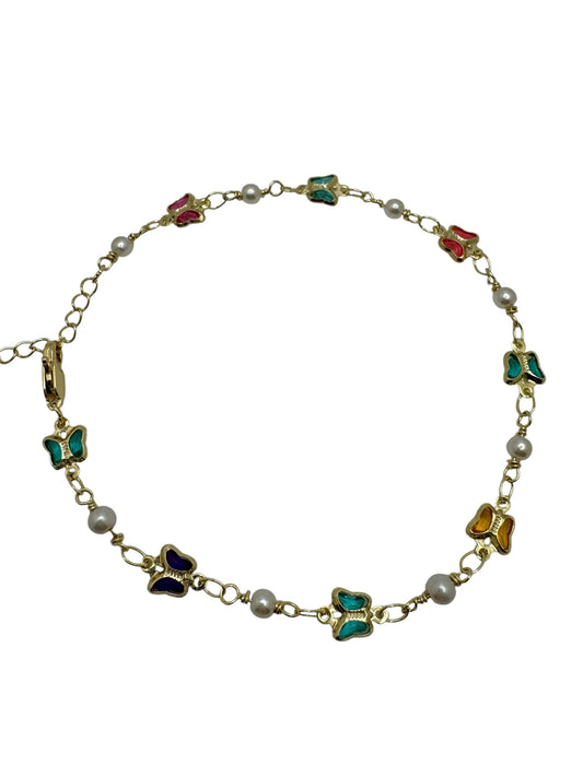 Colorful Butterfly Anklet