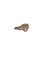 Gold Heart Nugget Stone Ring