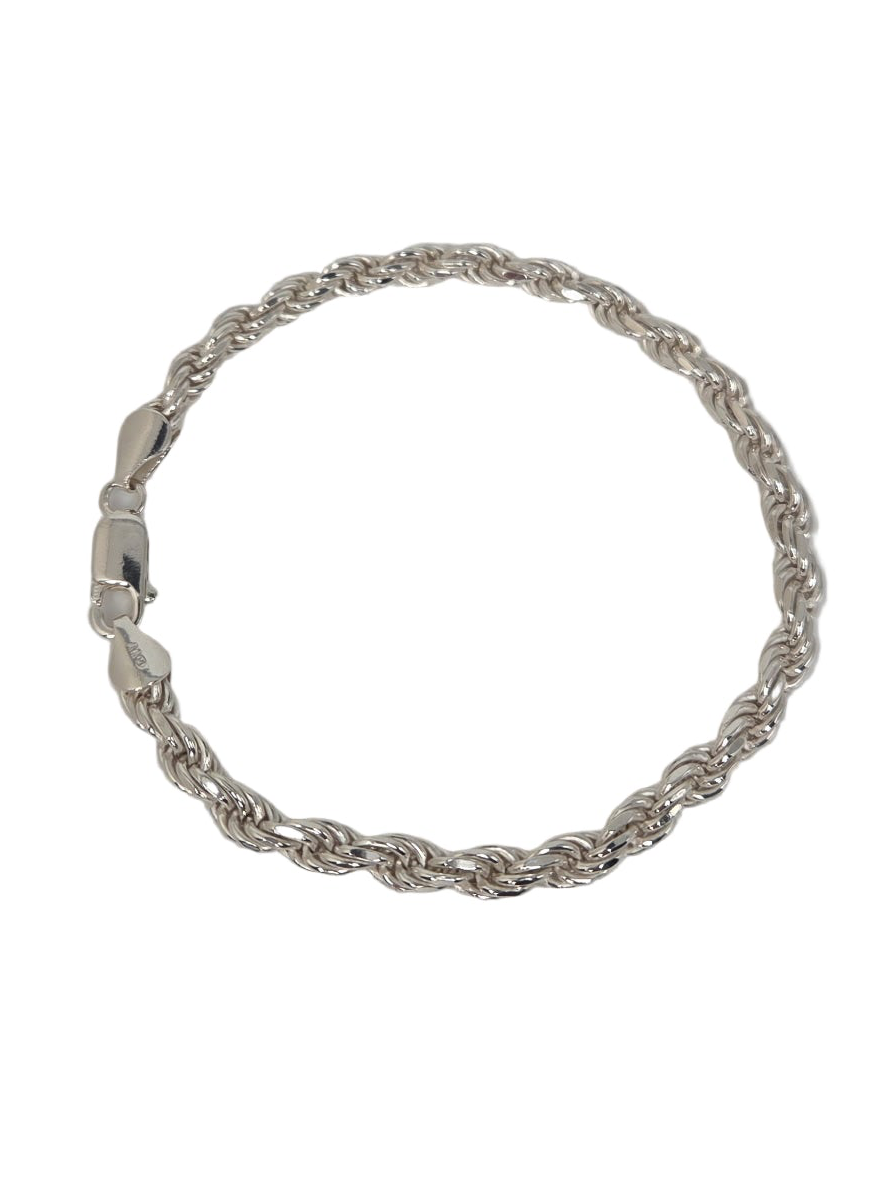 925 Sterling Silver Rope Bracelet