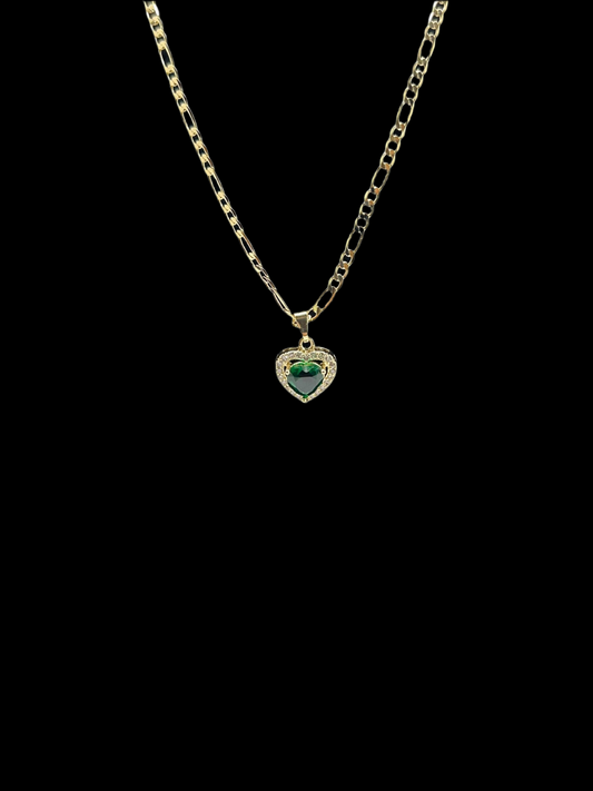 Emerald Heart Necklace