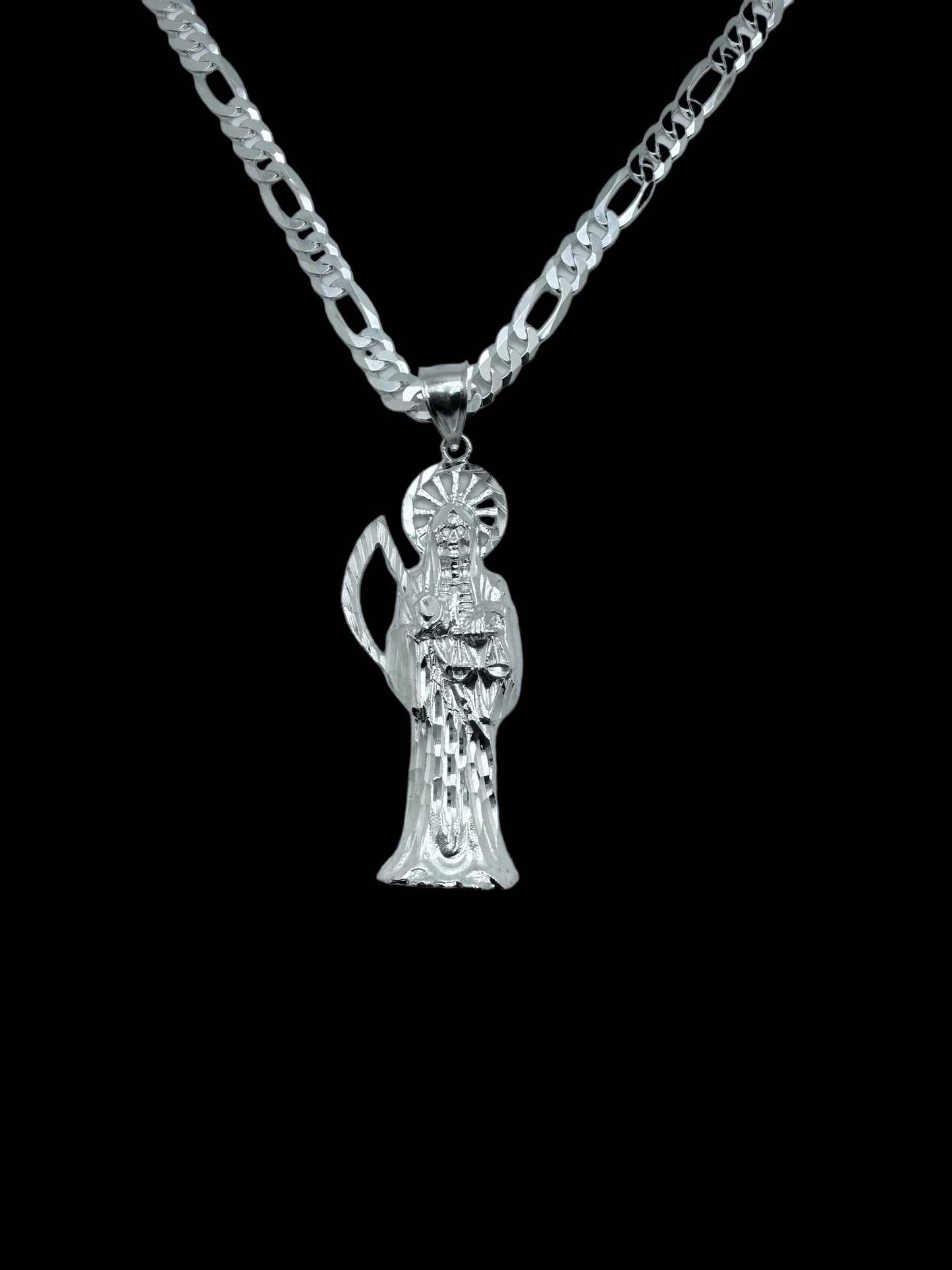925 Medium Santa Muerte Necklace