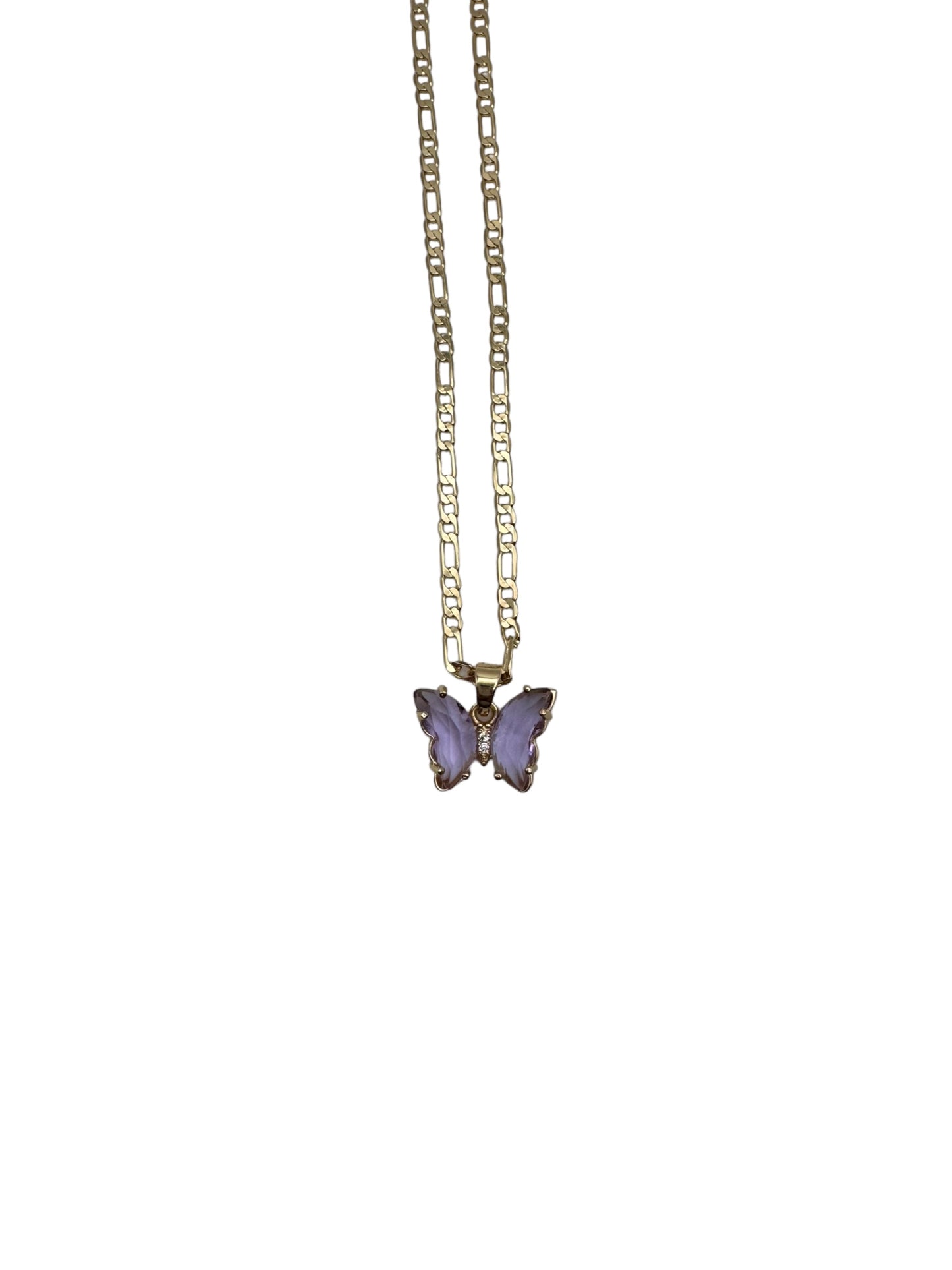 Purple Butterfly Necklace