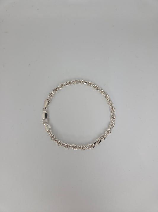 925 Sterling Silver Rope Bracelet
