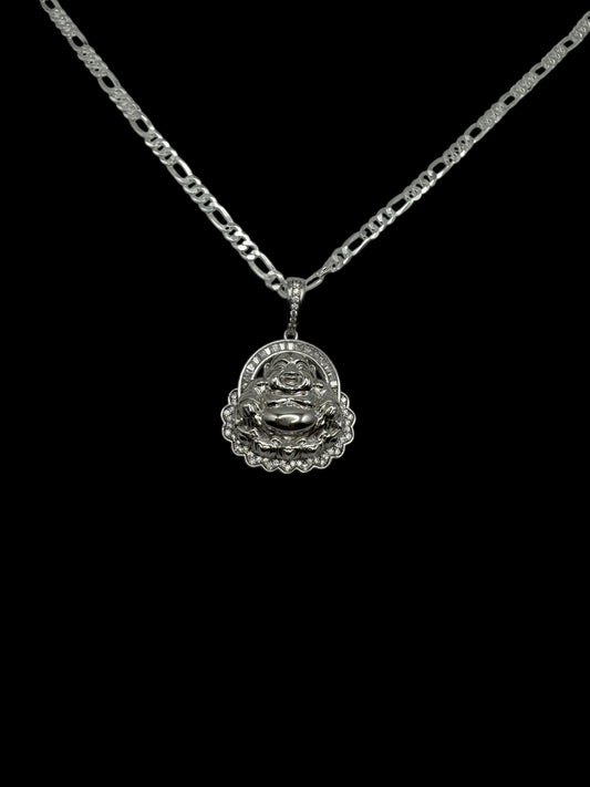 925 Sterling Silver Buddha Necklace