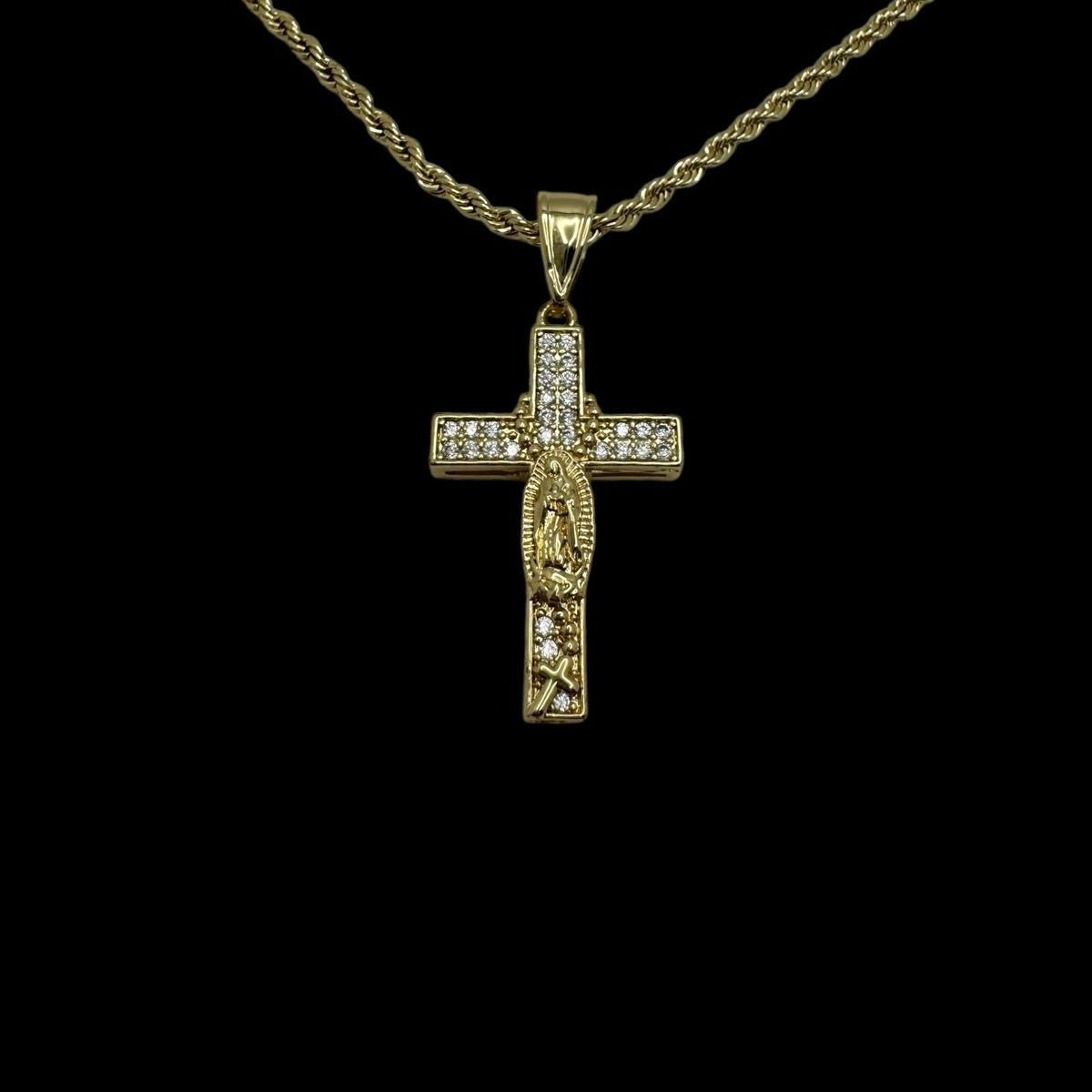 Virgin Mary Cross Necklace