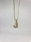 Bubble Initial Necklace Box Chain