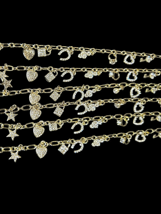Gold Charm Bracelet