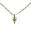 Caravaca Double Cross Necklace