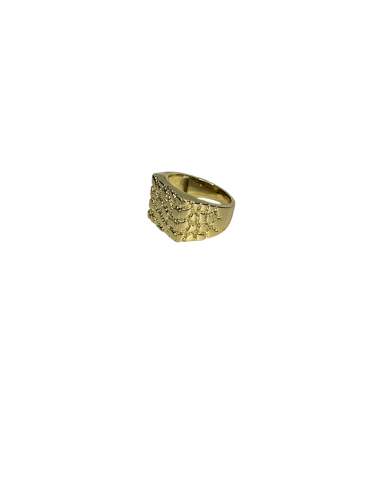 Big Square Nugget Ring