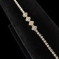 Clear Flower Gold Bracelet 7.5”