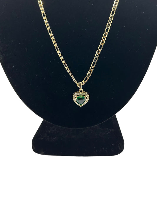 Emerald Heart Necklace