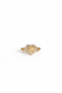 Gold Heart Nugget Stone Ring