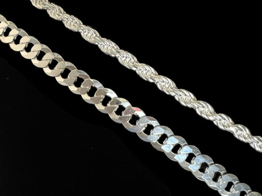 925 Sterling Silver Rope Bracelet