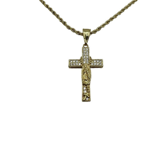 Virgin Mary Cross Necklace