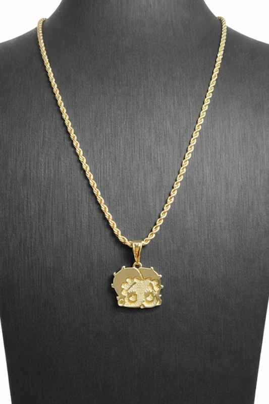 Betty Boop Gold Necklace