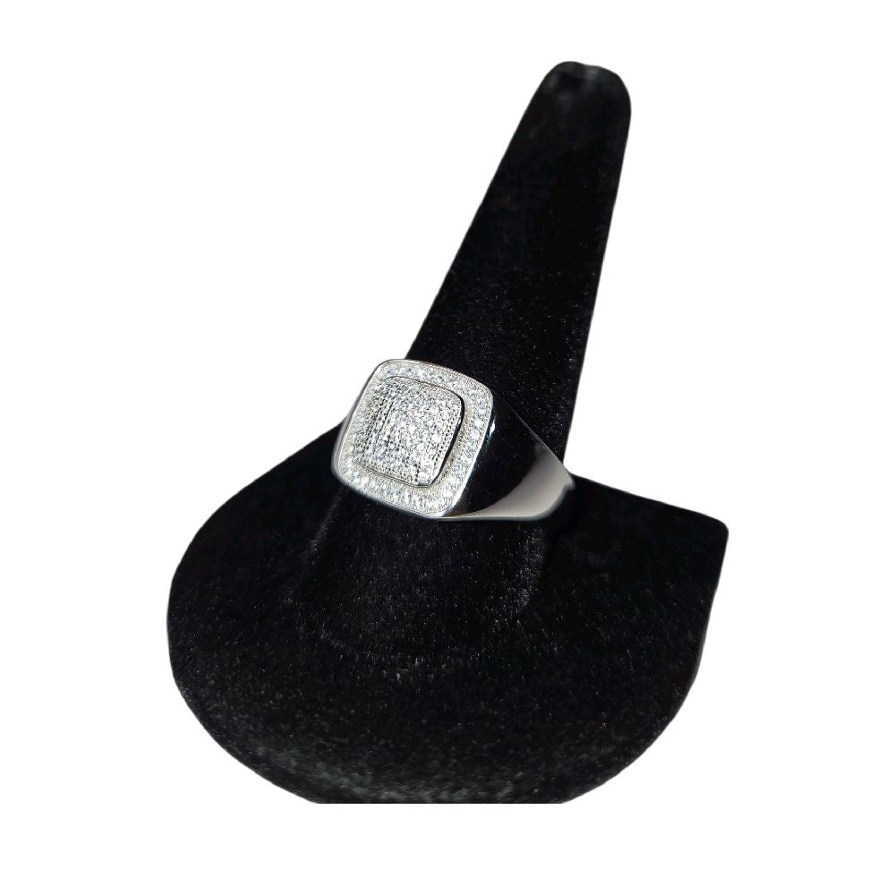925 Cubic Zirconia Stone Ring for Men
