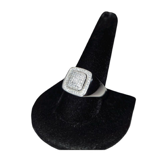 925 Cubic Zirconia Stone Ring for Men