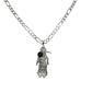 925 Santa Muerte Necklace Black Stone