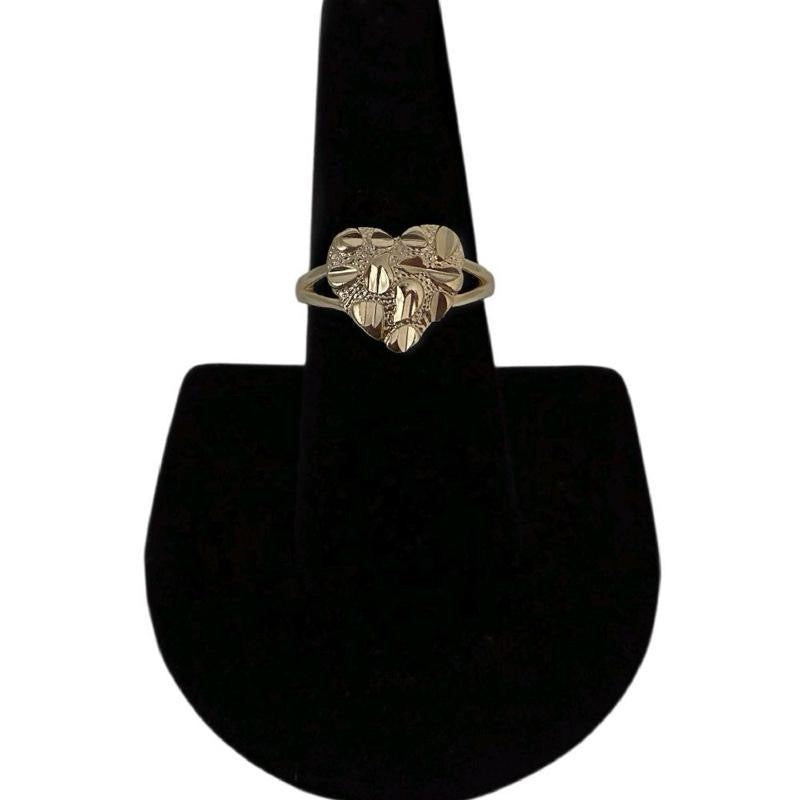 Heart Nugget Gold Ring