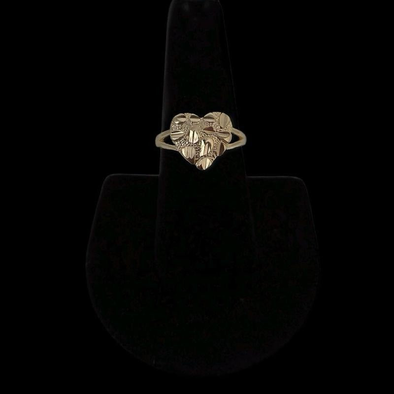 Heart Nugget Gold Ring