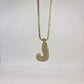 Bubble Initial Necklace Box Chain