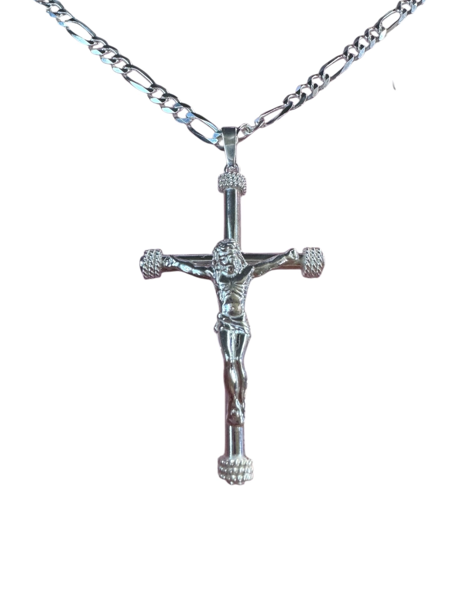 925 Big Jesus Christ Cross Necklace