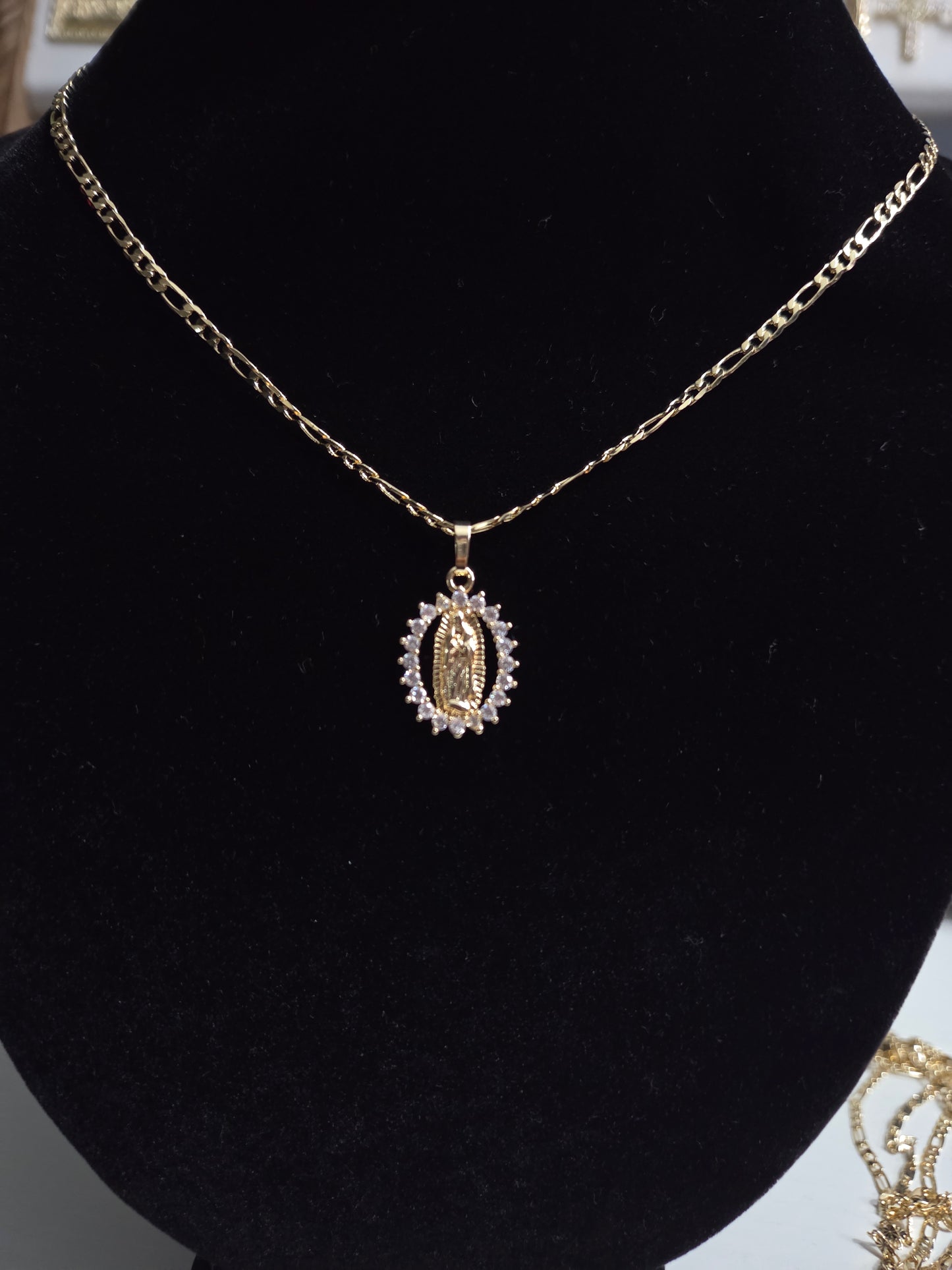 Oval Virgen De Guadalupe Necklace
