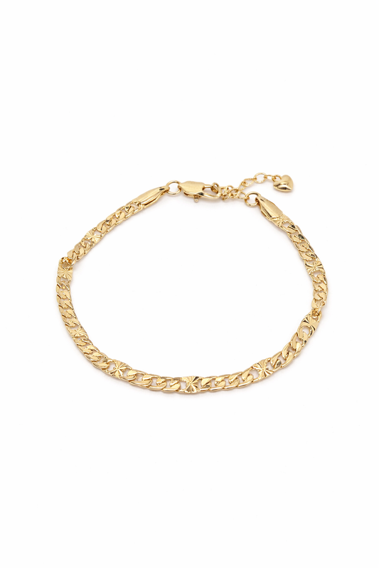 Gold Chain Link Bracelet
