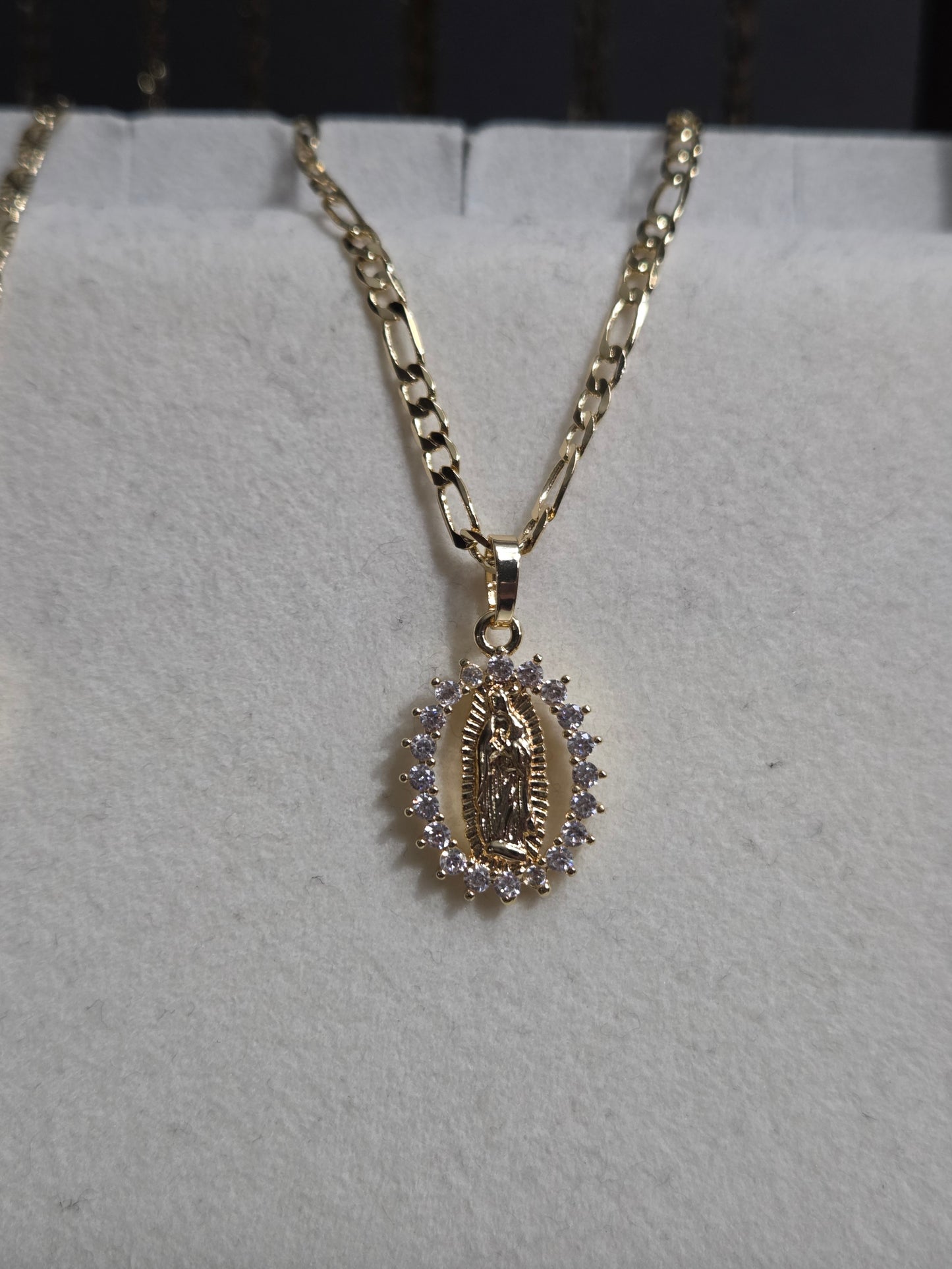 Oval Virgen De Guadalupe Necklace