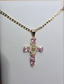 Virgen De Guadalupe Cross Stone Necklaces