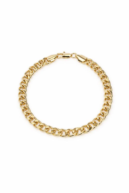 Gold Cuban Bracelet For Men