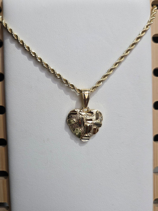 Heart Nugget Necklace
