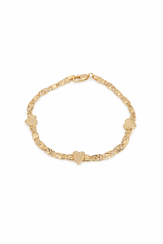Eternal Gold Heart Bracelet