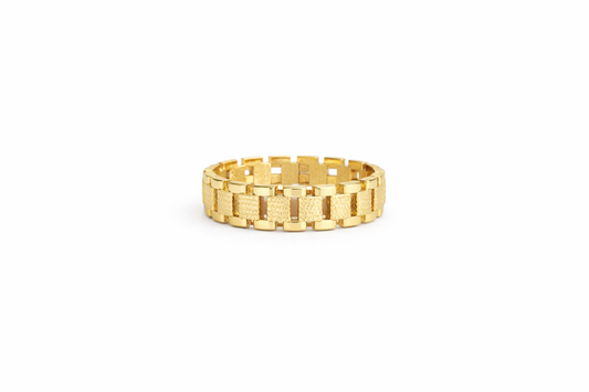 Gold Rolex Band Ring