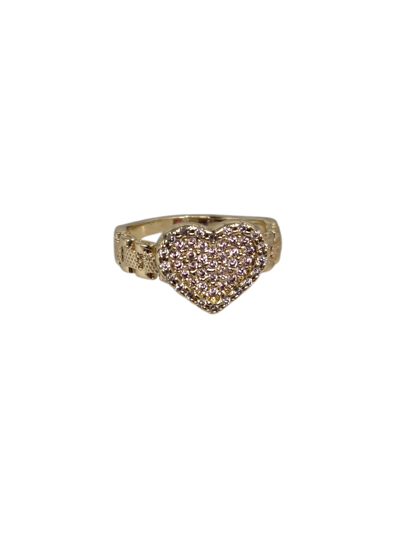 Pink Heart Rolex Ring